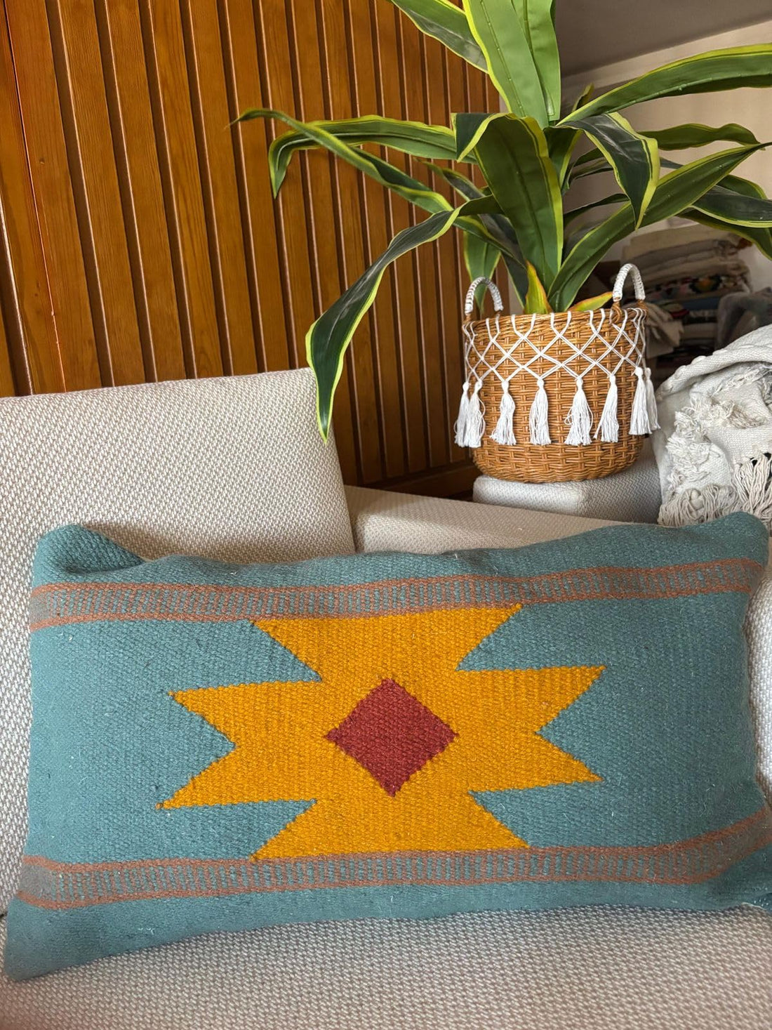MacrameStore- Kilim Cushion Cover 40×60 cm - كوفر كوشن كليم