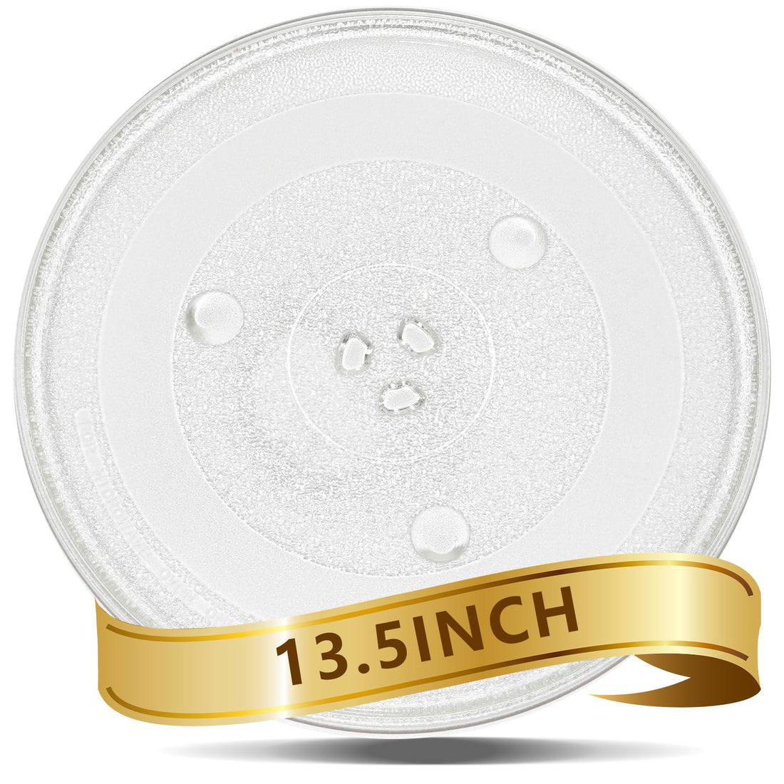 LEICHTEN 13.5'' Replacement Microwave Glass Plate Compatible with Panasonic -13 1/2" (34.3cm) Microwave Plate Turntable Tray,Dishwasher Safe