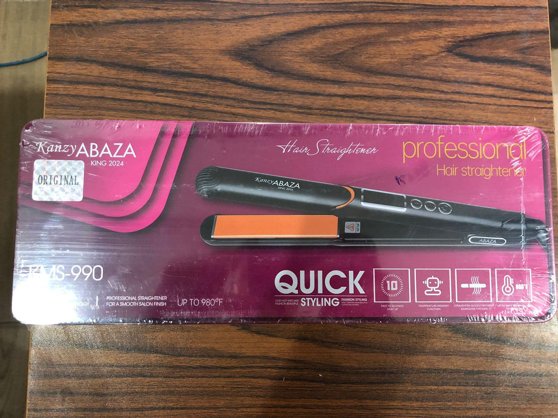 Abaza hair straightener with digital screen