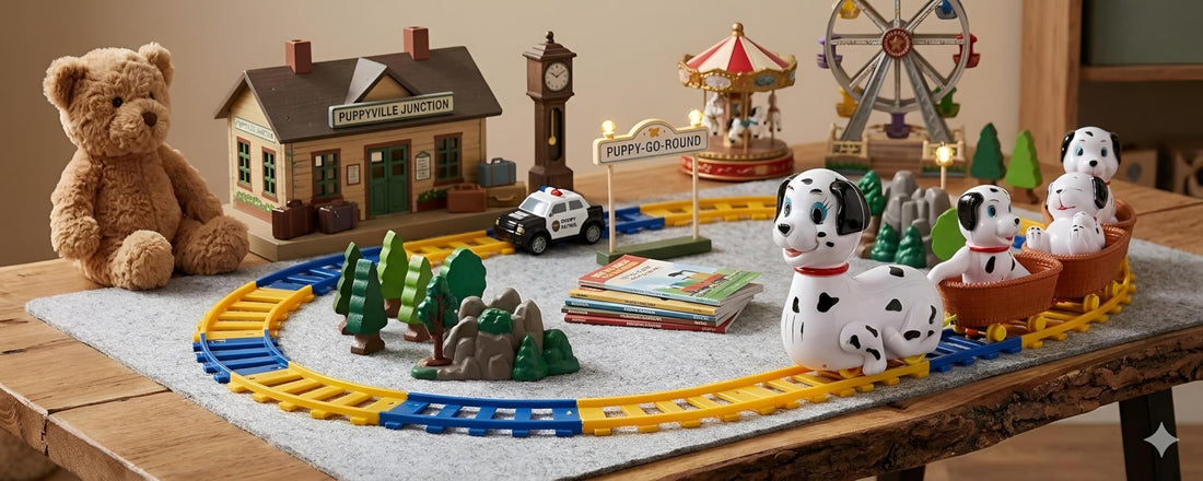 Train Toy- Rotating Electric Track Set with Music and Light, Interactive Educational Toy for Toddlers, Enhances Motor Skills and Cognitive Abilities through Fun and Developmental Playtime