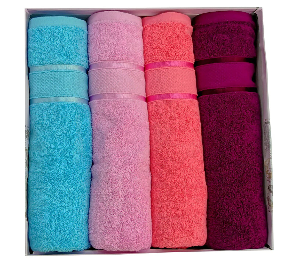 Cotton Face Pads, Multicolor,4 Pieces