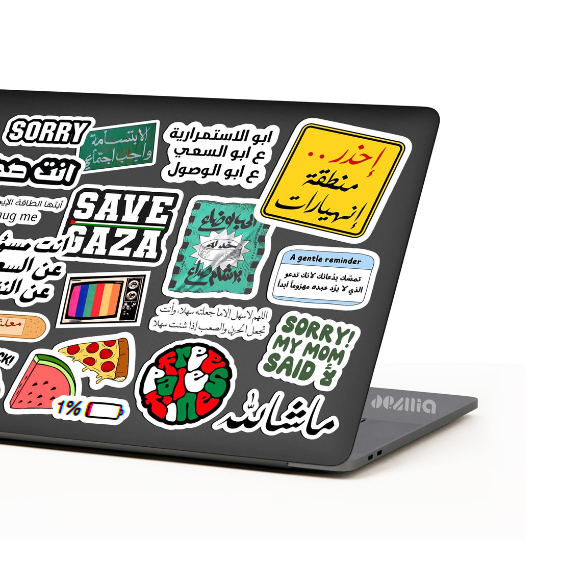 Dezllia Laptop Stickers Sheet - SSL/09 - Random1 Collection - For Laptop Phone Computer