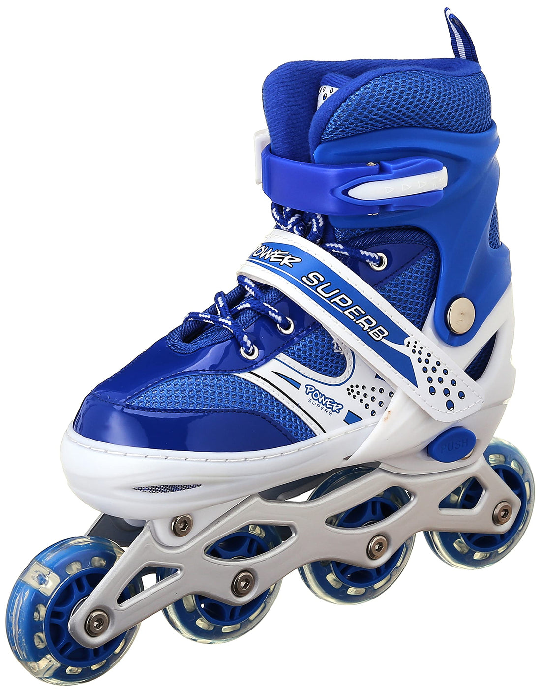 ROLLO TRANS patinage 1 ROW- BLUE -SMALL - SIZE