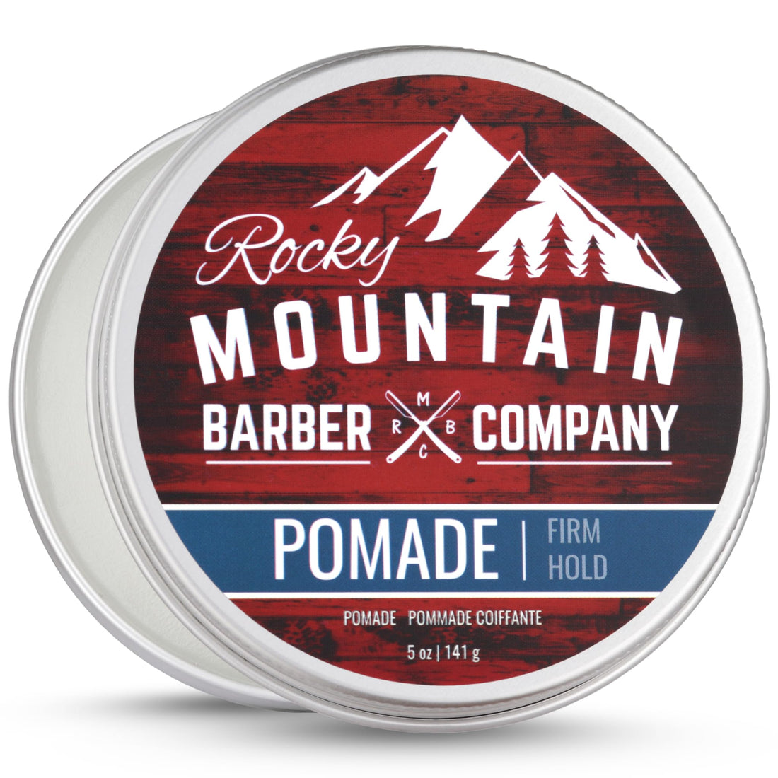 Pomade for Men - Classic Hair Styling Tool Product - 5oz Tub with Strong Firm Hold for Side Part, Pompadour & Slick Back Looks - Medium Shine & Easy to Wash Out - Water Based