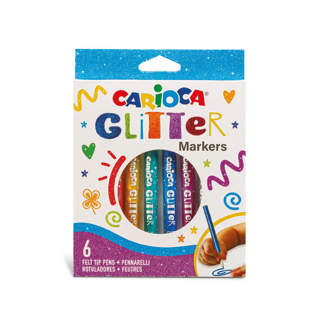 CAJA 6 ROTULADORES PUPURINA Punta FINA