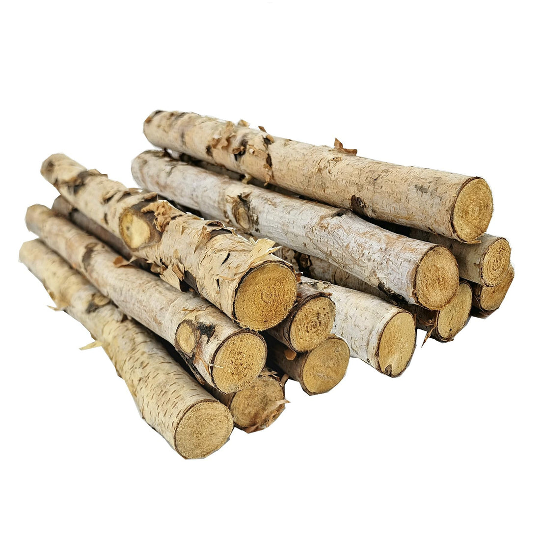 Nature Vibe 12 Pack 12 Inches Birch Logs for Fireplace Decor, Natural Birch Branches for Decoration, Unfinished Wood as DIY Crafts or Photo Prop