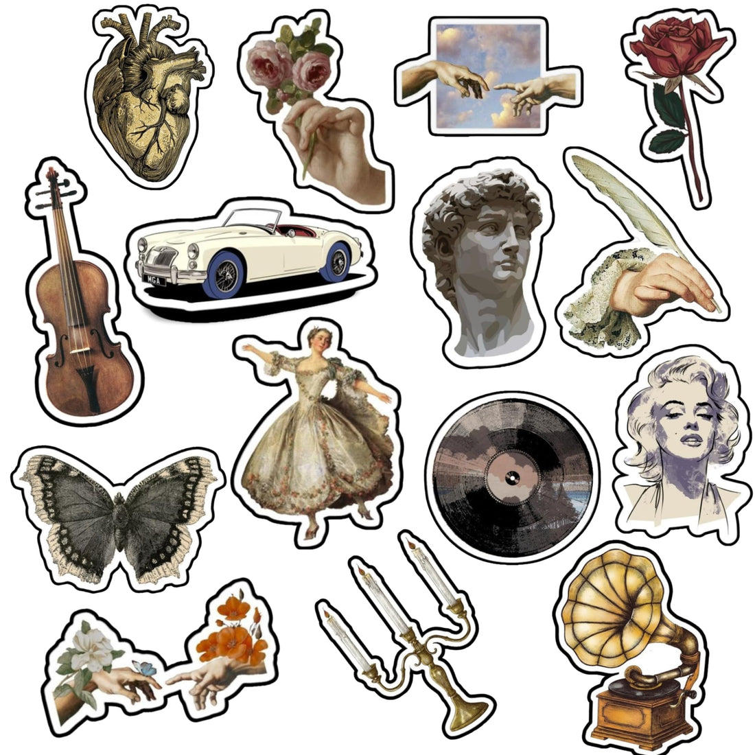 Laptop & Multipurpose Stickers – 15 Pcs Cute Quote Vinyl Decals | Waterproof, Scratch & Heat Resistant | For Laptops, Bottles, Mugs & Mirrors | Perfect Gear Personalization