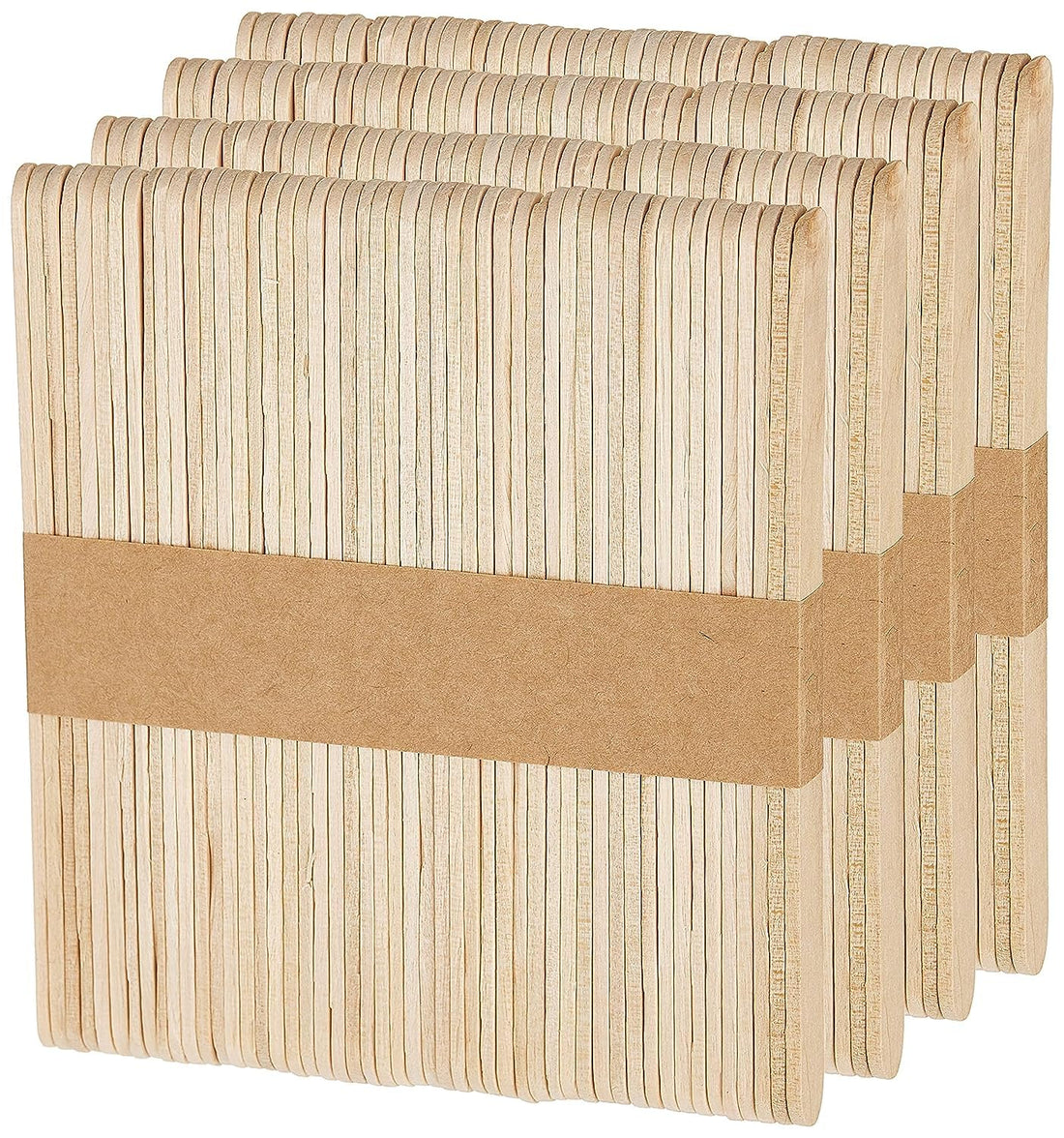 200 Pcs/Lot Craft Ice Cream Sticks 114MM Wooden Pop Popsicle Sticks Natural Wood Cake Tools kids Handwork Art Crafts