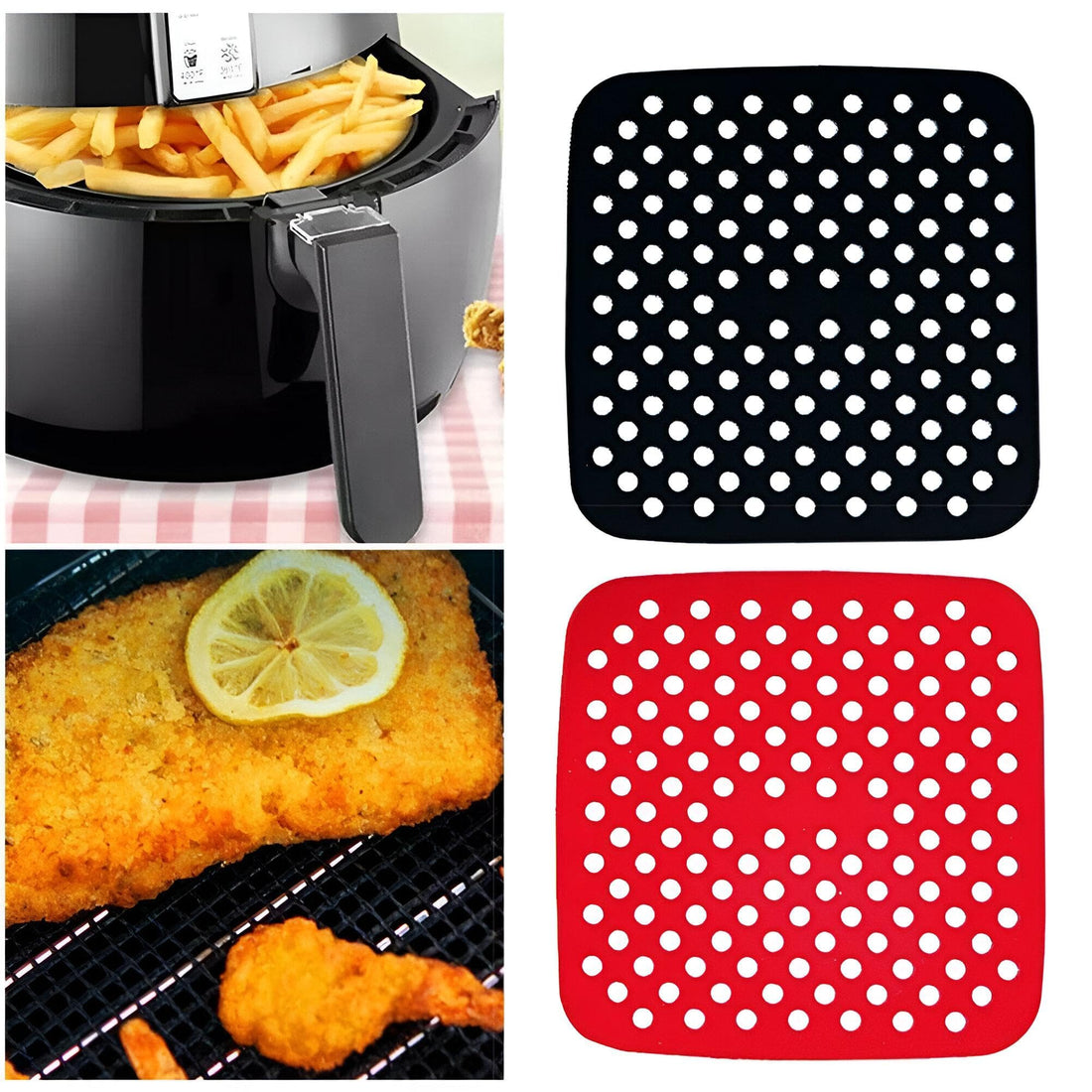 Air Fryer Silicone Liners - Discover the Perfect Reusable Square Air Fryer Liners, 8.5 Inch, Designed to Enhance Your Cooking Experience with Non-Stick Comfort and Easy Cleanup.