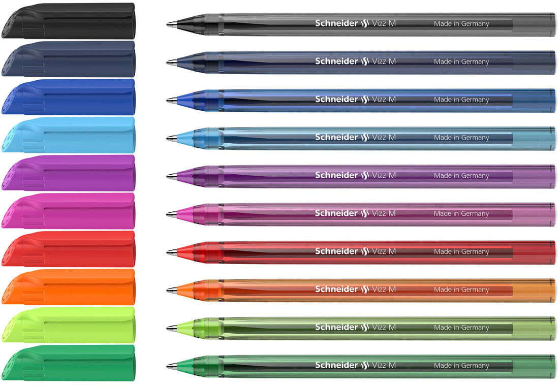 Schneider Ballpoint pen vizz m assorted wallet 10 pieces with gelco technology