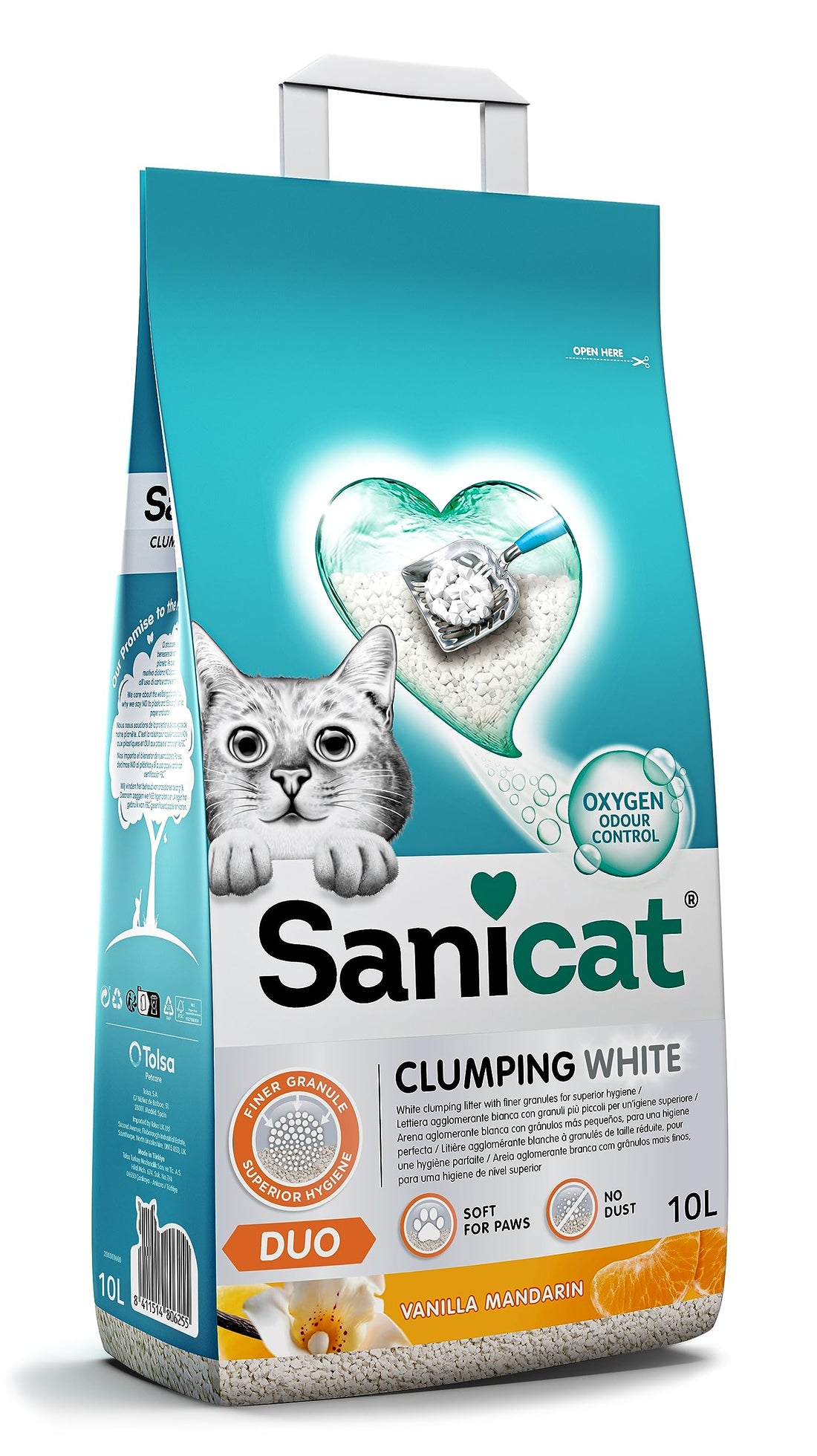 SANICAT CLUMPING WHITE DUO