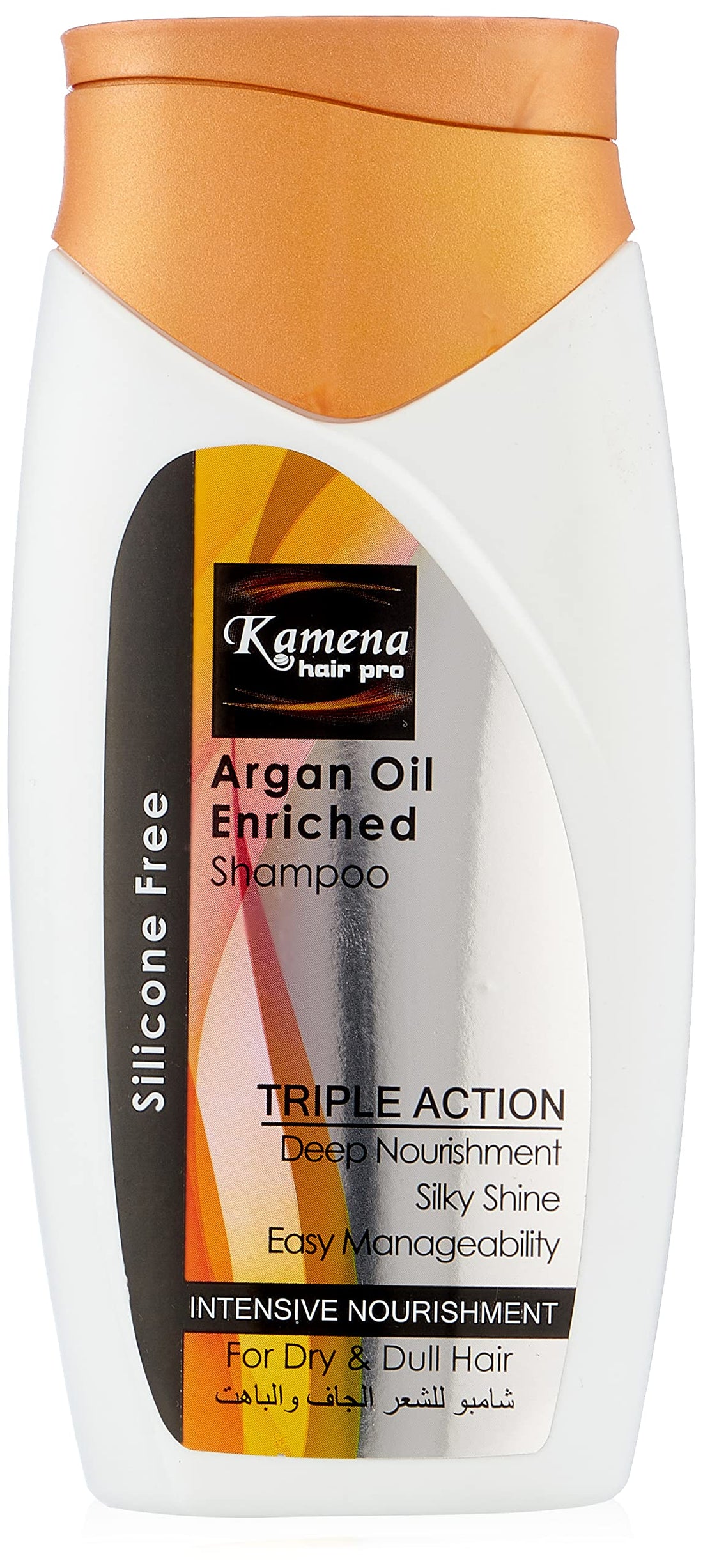 Kamena hair pro argan oil enriched shampoo for dry and dull hair - 250 ml