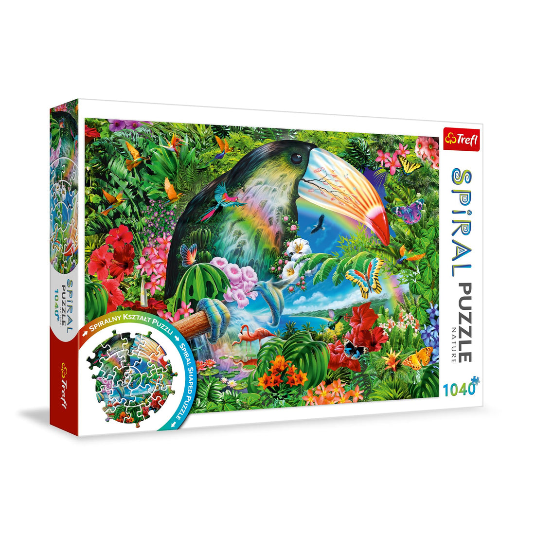 Trefl 1040 Pieces Spiral Puzzle Tropical Animals