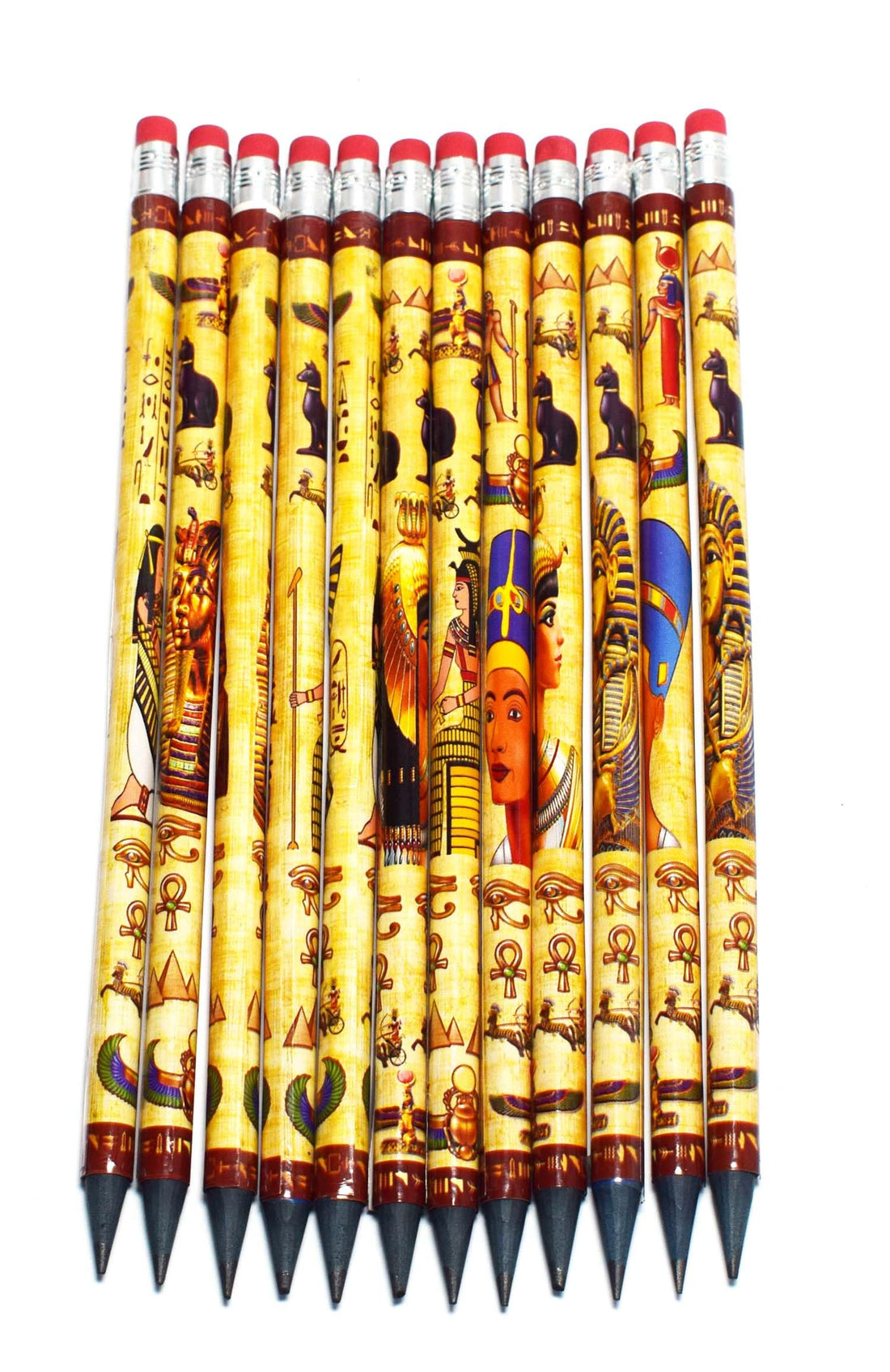 12 pieces of immatgar pharaonic ancient Egyptian souvenirs gifts for women men from Egypt (pencil - one size)