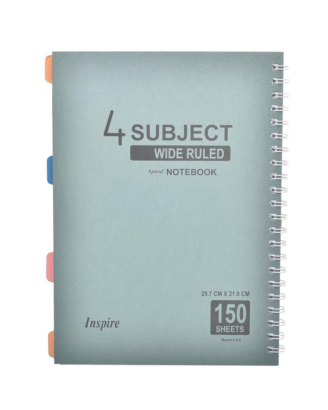 Elmaayergy Spiral Lined Notebook With 4 Subjects 2024 Durable Tool That Withstand Daily Use With Eco-Friendly Material