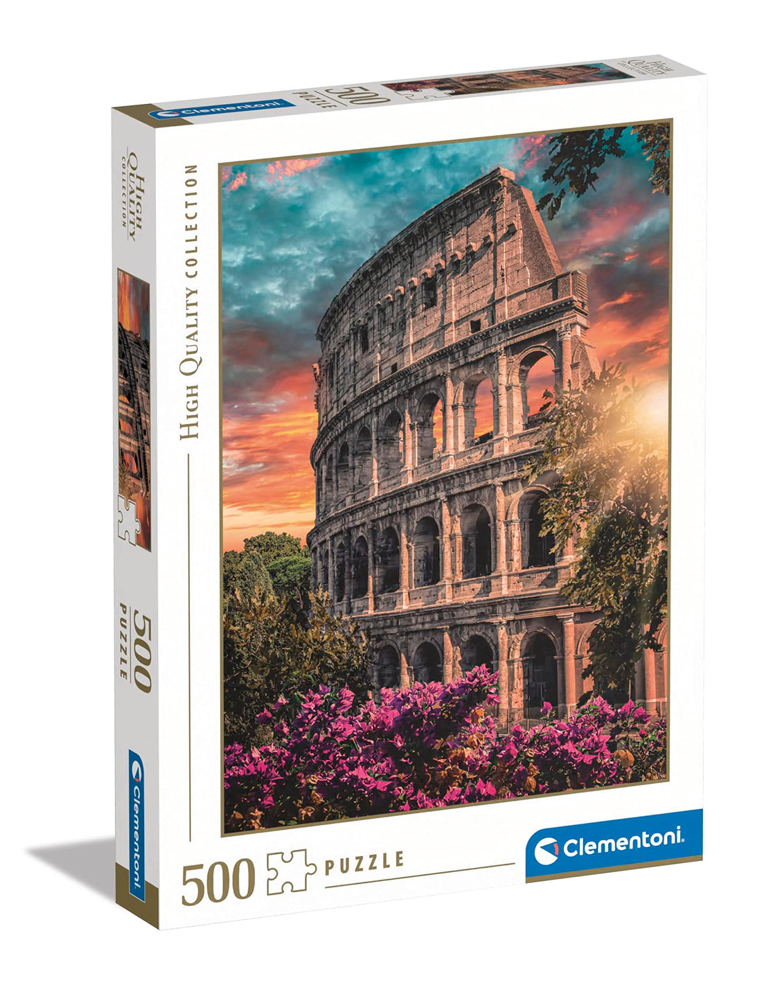 Clementoni Collection-Flavian Amphitheatre-500 Piece Adult Jigsaw Puzzle, Made in Italy, Multicoloured, 35145