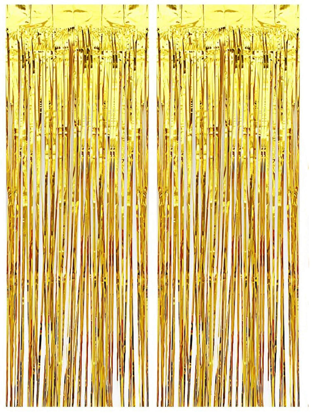 Farzeo Golden Metallic Fringe Foil Curtain for birthday decoration/birthday party decoration/party decorations