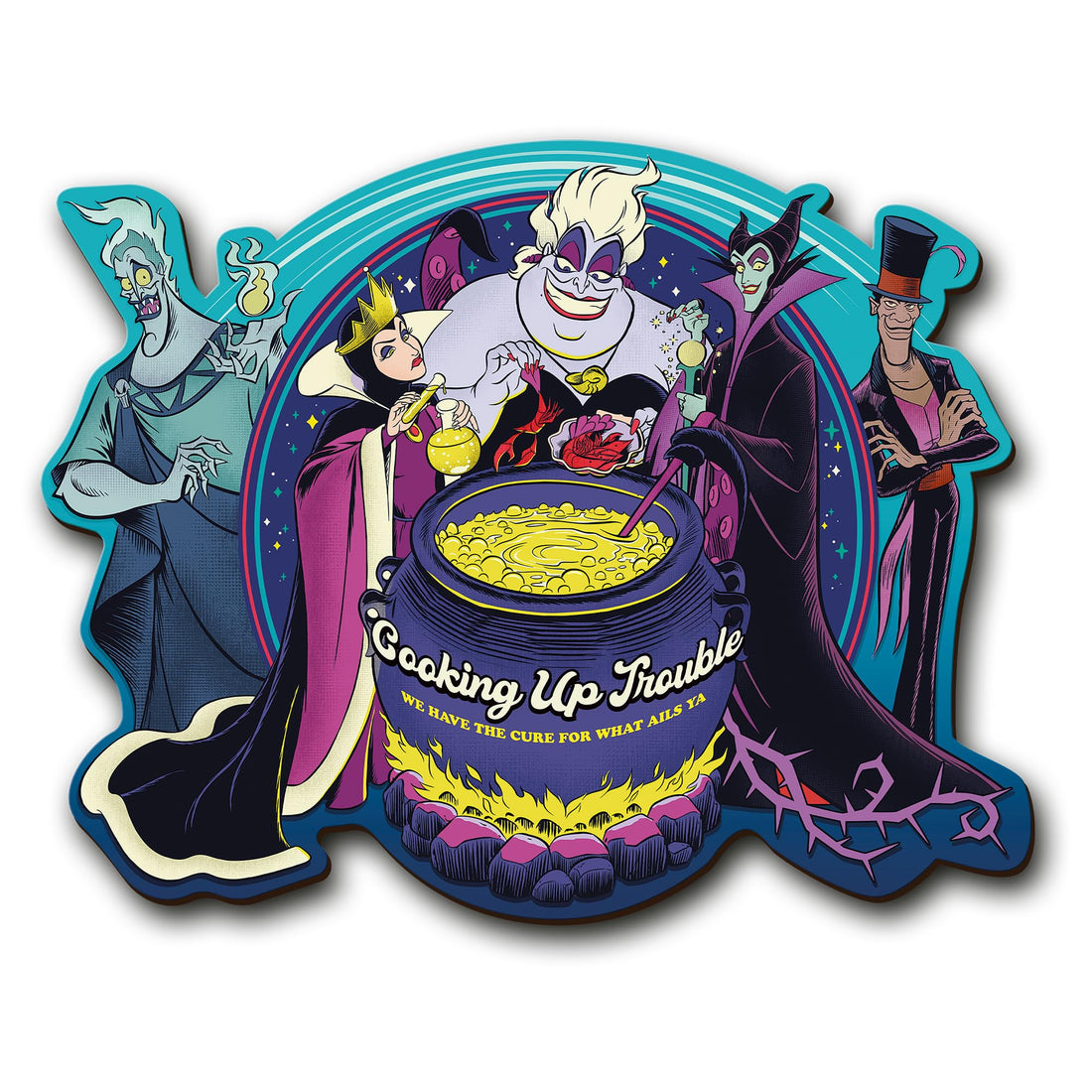 Puzzles - "500+5 Wooden Shaped Puzzles" - Villains: Cooking Up Trouble/Disney Villains_FSC Mix 70%