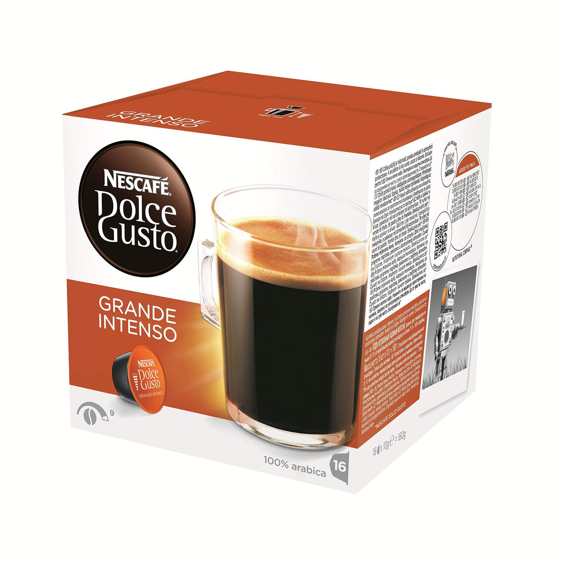 NESCAFÉ DOLCE GUSTO Grande Intenso Coffee Capsules, 144g (16 Capsules, 16 Cups)