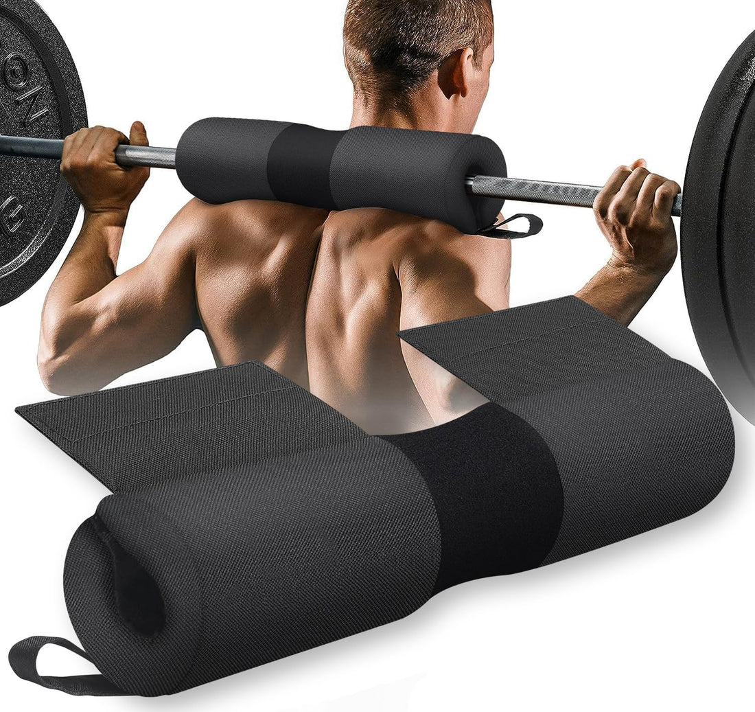 【Upgrade】Self-adhesive Gym Bar Pad, Shoulder Protector for Lifting and Squats, Olympic Bar Pad for Lunges and Thrusts, Sponge for Home and Gym