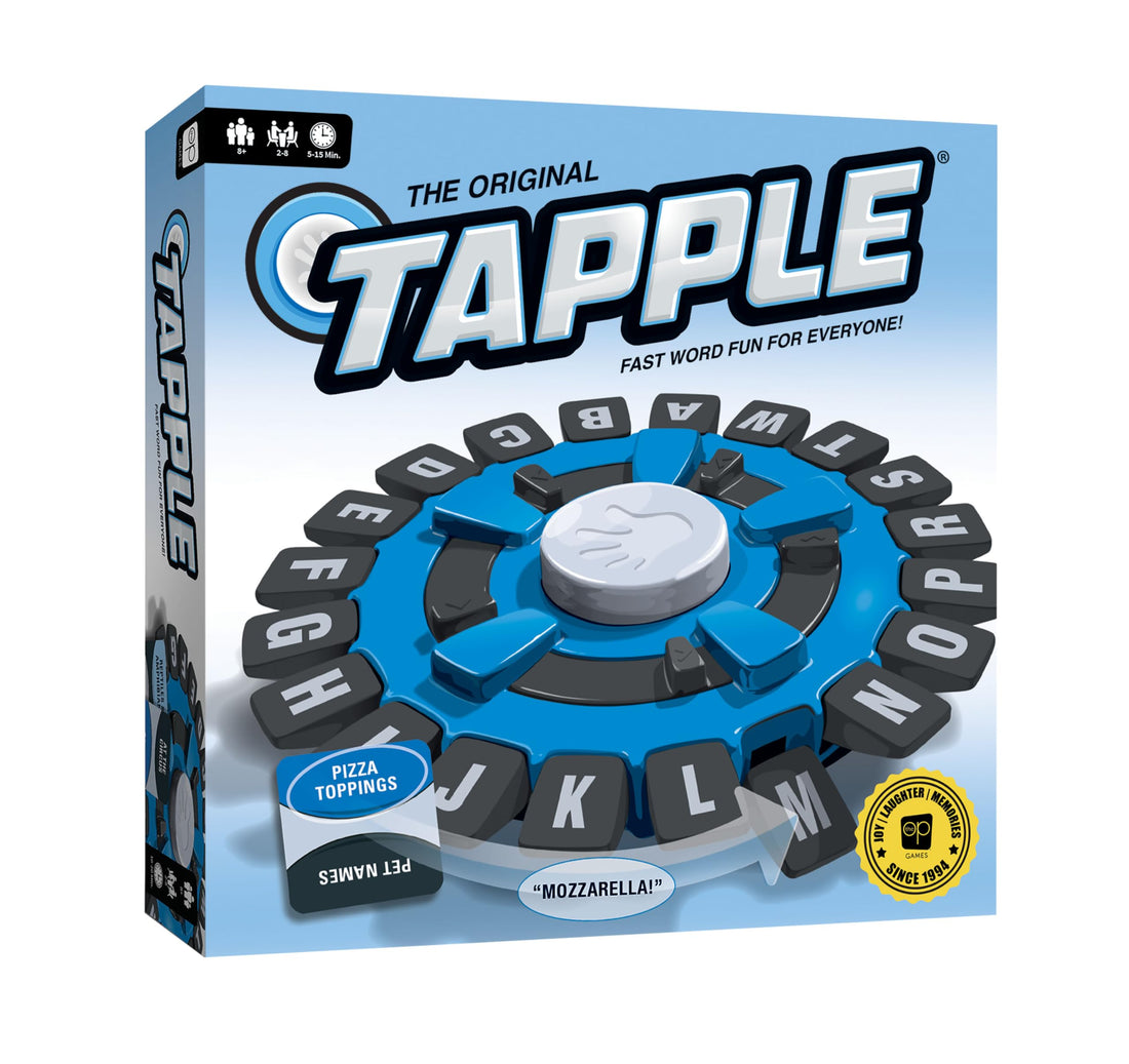 Wonka USAOPOLY TAPPLE® Word Game | Fast-Paced Family Board Game | Choose a Category & Race Against The Timer to be The Last Player | Learning Game Great for All Ages (1 Pack)
