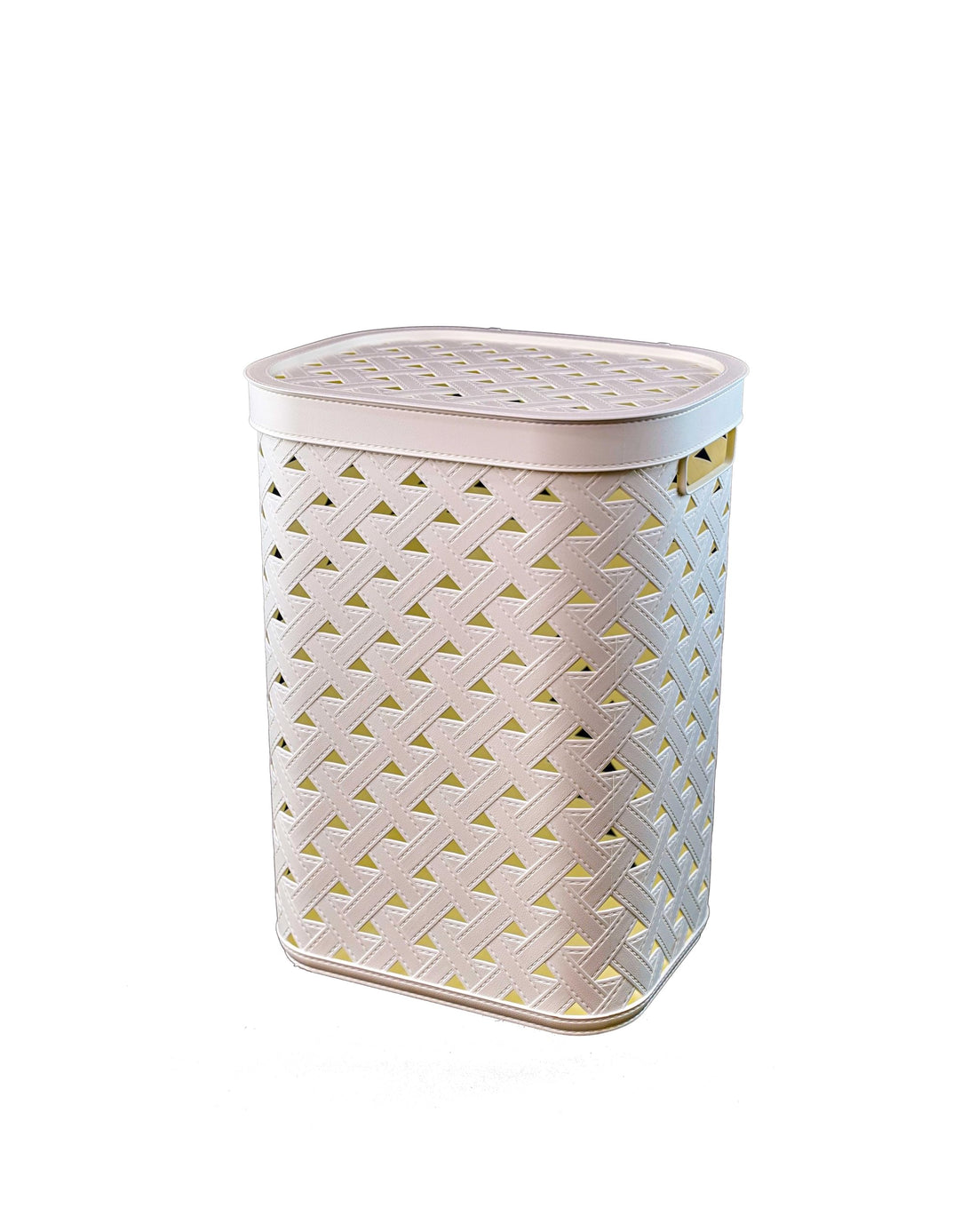 Aksa Bloom Laundry Basket 60 Liter White