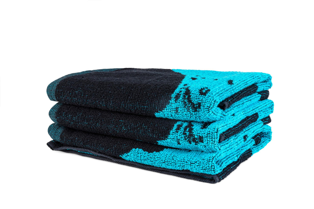 Signoola Multi-Purpose Towel Set Of 3 Pcs 50 x 50 cm Blue Chicken, 100% cotton.