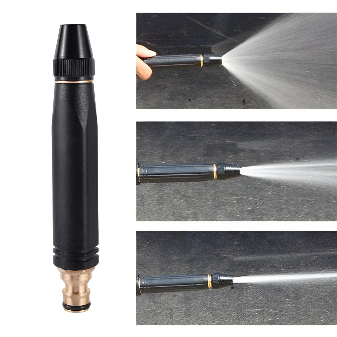 Metal Spray Nozzle High Pressure Water Hose Adjustable Gun for Multiple Uses Like Car Washing, Pet Shower, Lawn Irrigation in Your Landscape, Now Available in Piggy Bell
