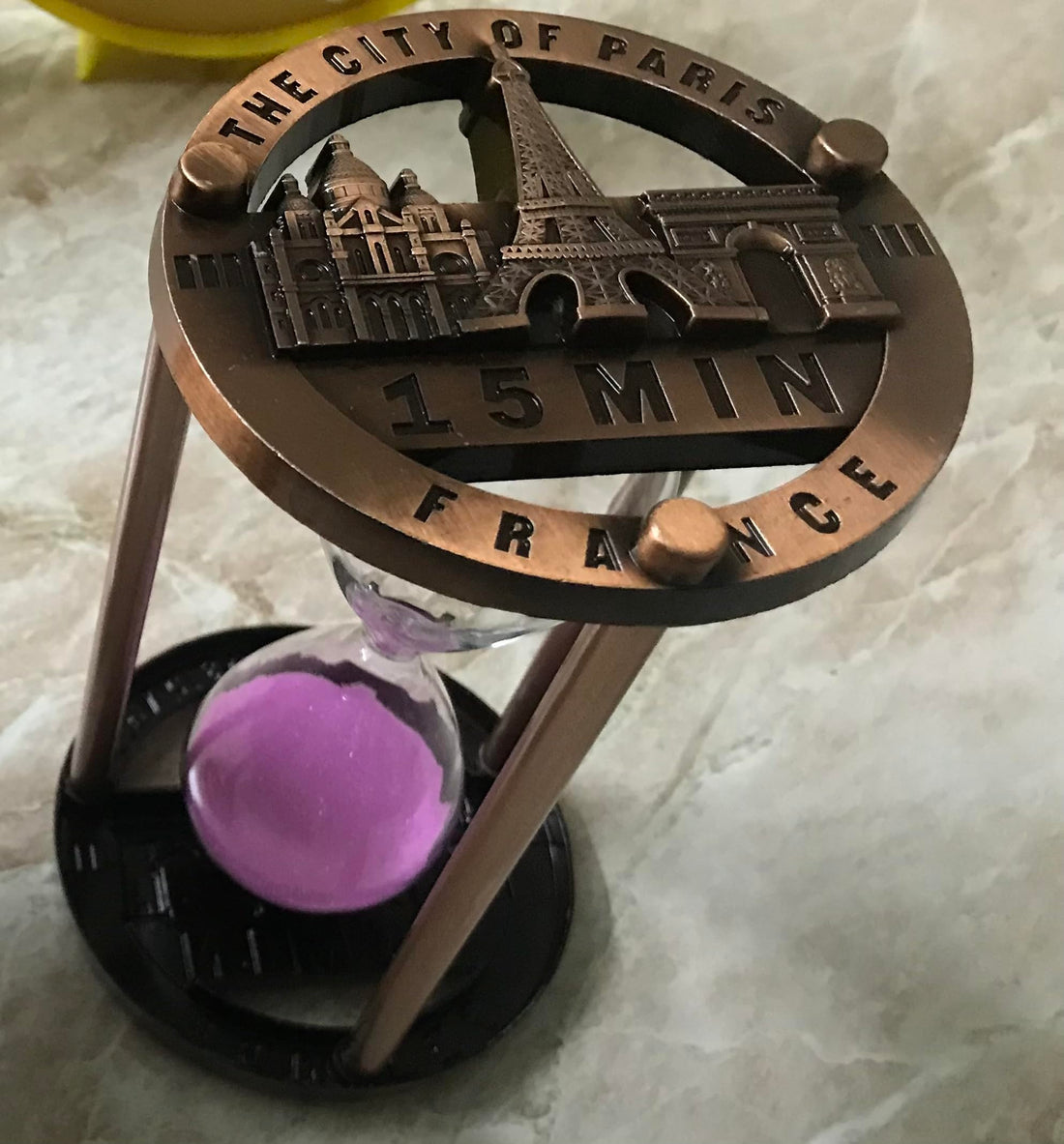 Hourglass 15 Minutes Metal