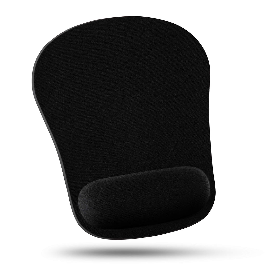 Mouse Pad with Wrist Rest Comfortable Ergonomic Wrist Support Memory Foam Mousepad Black, Computer Mouse Pads for Desk Office & Home, Cushion & Pain Relief, Non-Slip Rubber Base