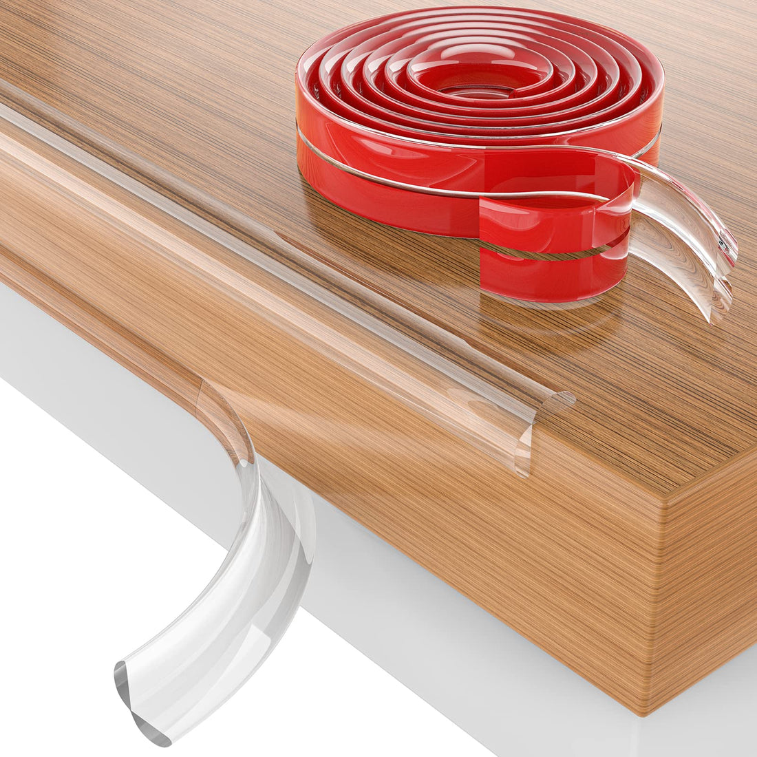 Baby Proofing,Edge Protector Strip Clear, Thickened Silicone Soft Corner Protectors with Upgraded Pre-Taped Strong Adhesive, Edge Protectors for Sharp Corners of Cabinets, Tables, Drawers