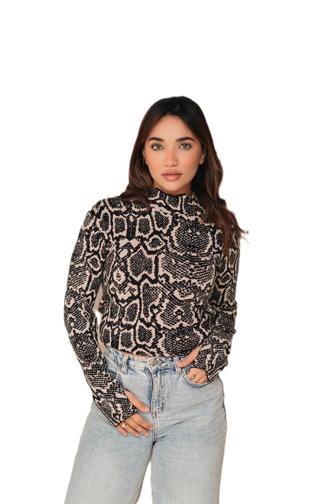 Mila Women's Pullover - Premium Knitwear Sweater Pullover for Women - Chic & Stylish - Perfect Holiday & Special Occasion Gift - One Size fits Most – بلوفر حريمي