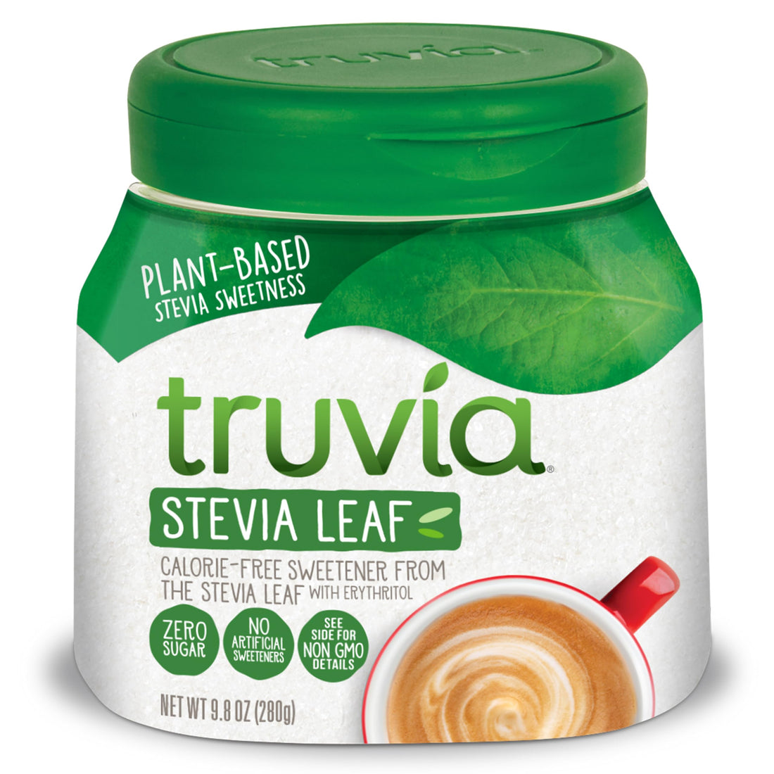 Truvia Original Calorie-Free Sweetener from the Stevia Leaf Spoonable 9.8 oz Jar (280g).