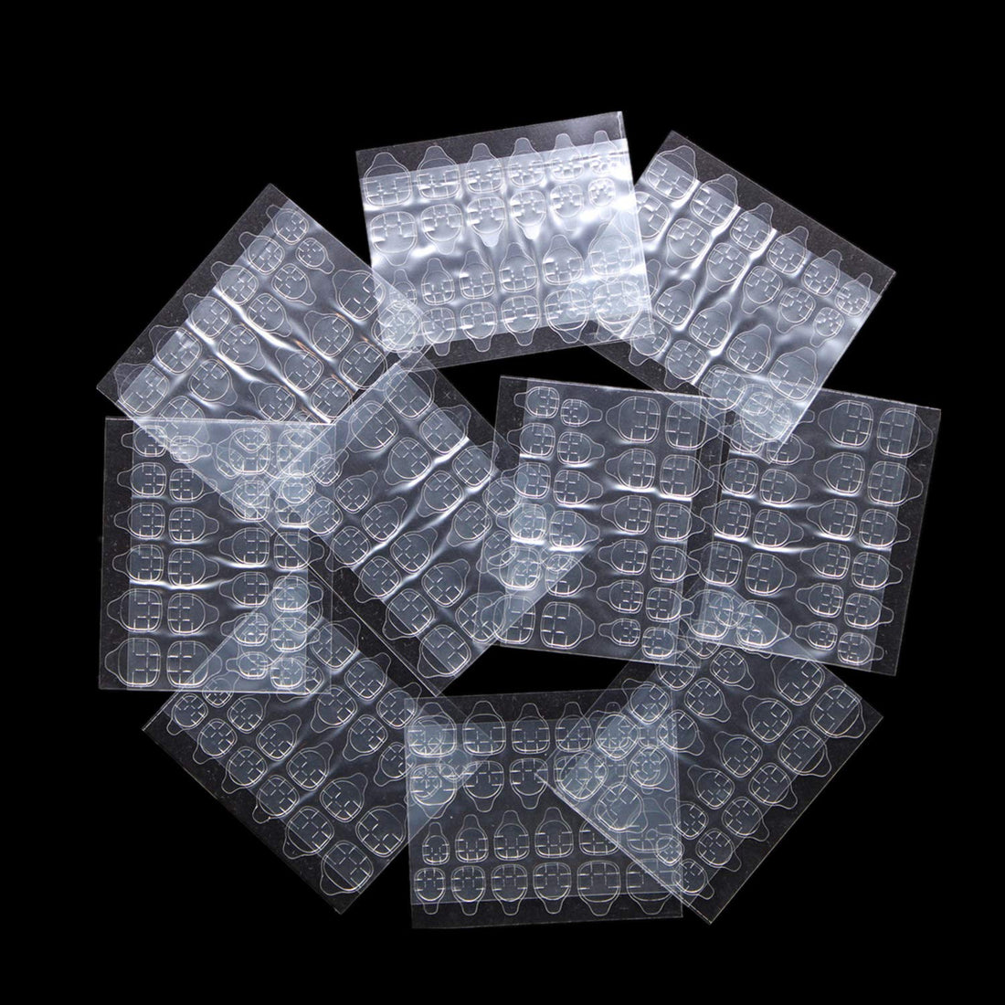 Ivtor 10 Sheets Waterproof Breathable Jelly Double Sided Adhesive Tabs Nail Glue Sticker False Nail Tips…
