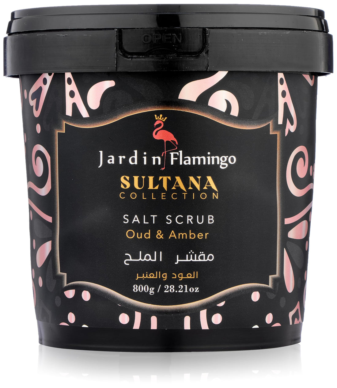 Jardin Flamingo Oud and Amber Sultana Salt Scrub 800 g