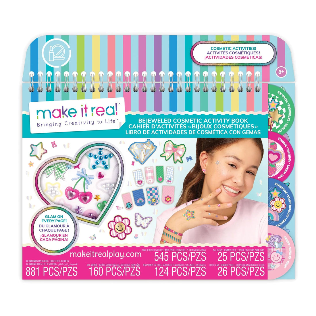 Bejeweled Cosmetic Activity Book