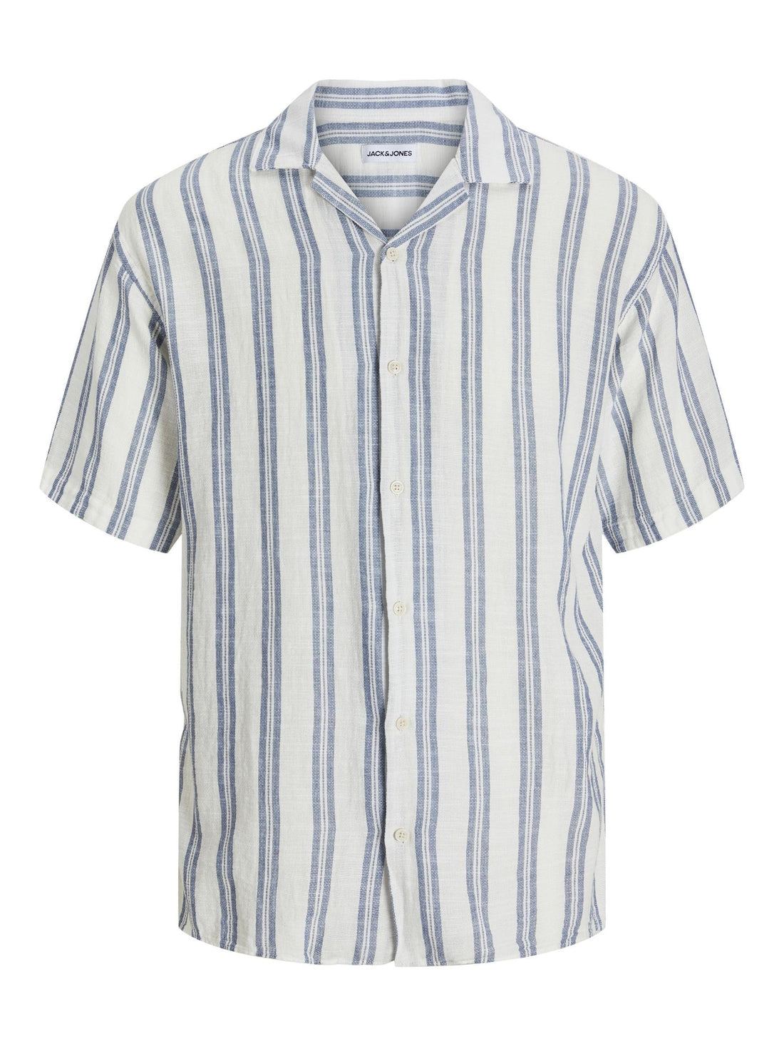 JACK & JONES Mens JJEENZO STRIPE RESORT SHIRT SS SN Modern (pack of 1)