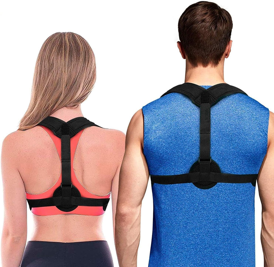 Posture Corrector for Men and Women Strengthens Shoulders, Neck, Back Upper Back Brace for Clavicle Support Adjustable Straightener (XL)