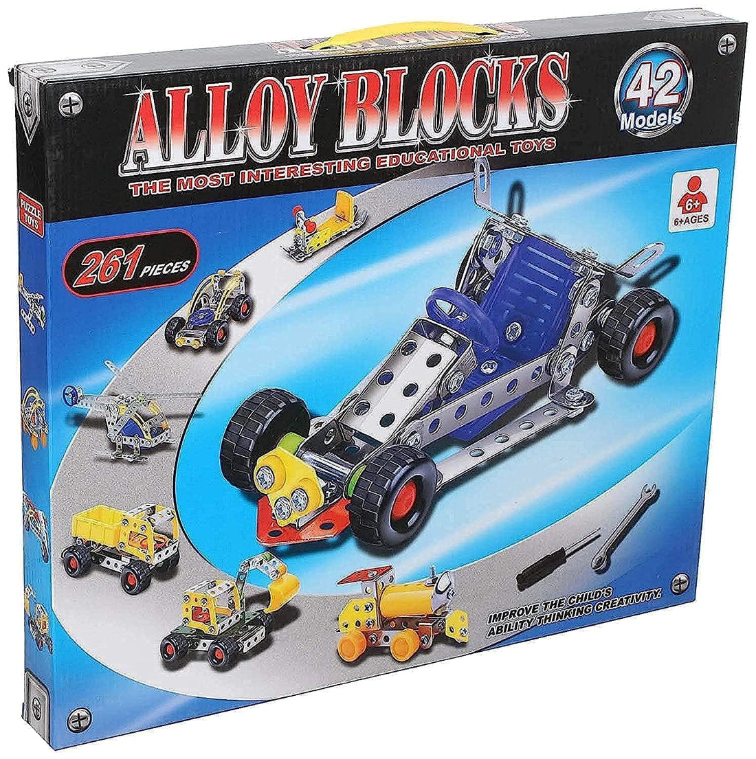 Other alloy Building Blocks Set, 261 Pieces - 592-25