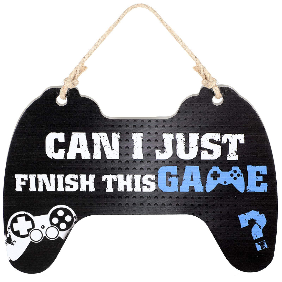 Jetec Gaming Sign Bedroom Sign Game Controller Wood Sign Game Wood Sign Hanging Gamer Wooden Plaque Gaming Quote Hanging Door Sign for Kids Boys Bedroom Door Wall Decoration (Classic Style)