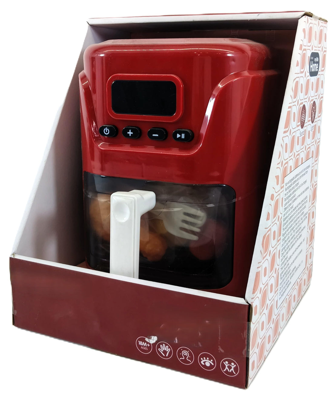 Toy Plastic Air Fryer Play Workstation for Girls, 25 x 15 x 20 cm, Ages 3 to 12 Years
