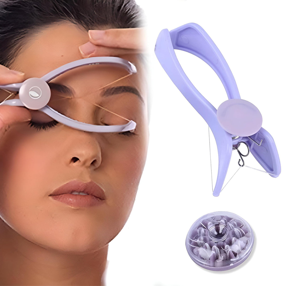 Electric Hair Remover - Slim, handheld option for women to remove facial and body hair from eyebrows, face, and lips smoothly and painlessly, designed for easy storage and travel convenience with no s