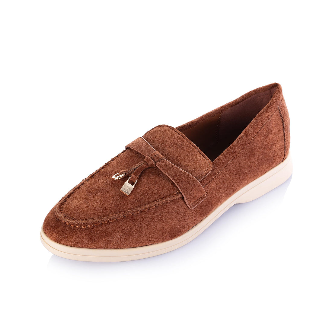 Suede slip on shoes loafers