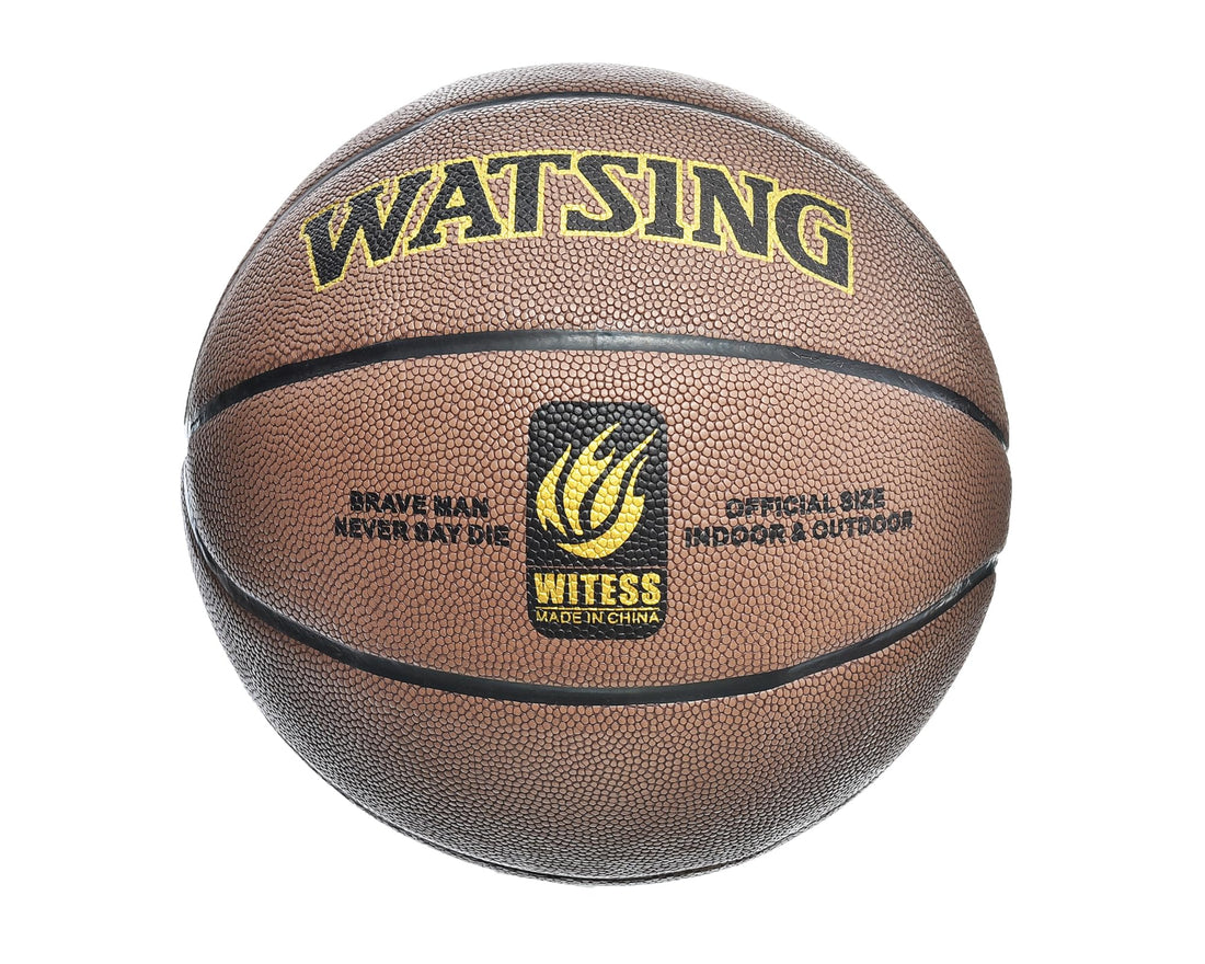 Super High Quality Leather Basketball Official Size - Dark Brown