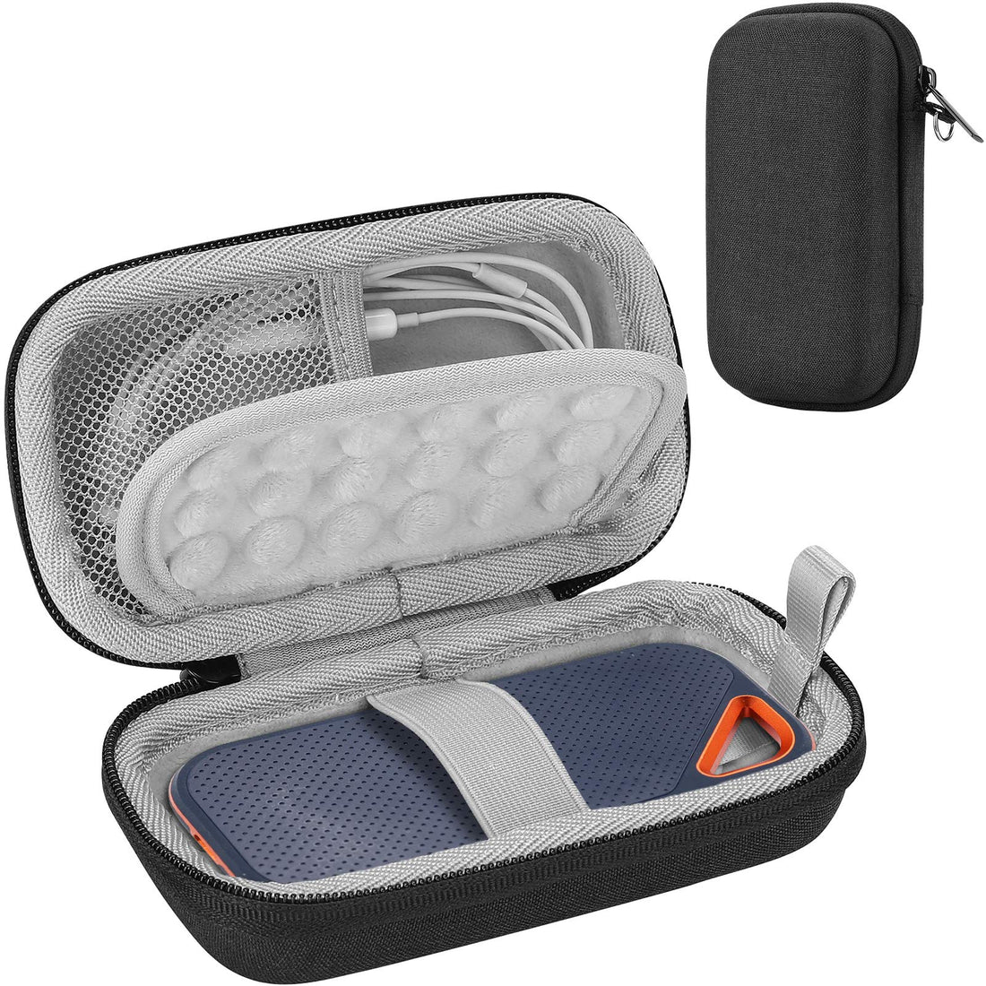 ProCase Case for SanDisk Extreme Pro SSD External Drive SDSSDE80/ SDSSDE81 1TB / 2TB / 4TB / 250GB / 500GB EVA Shockproof Water Resistant Protective Cover with Mesh Pocket for Accessories