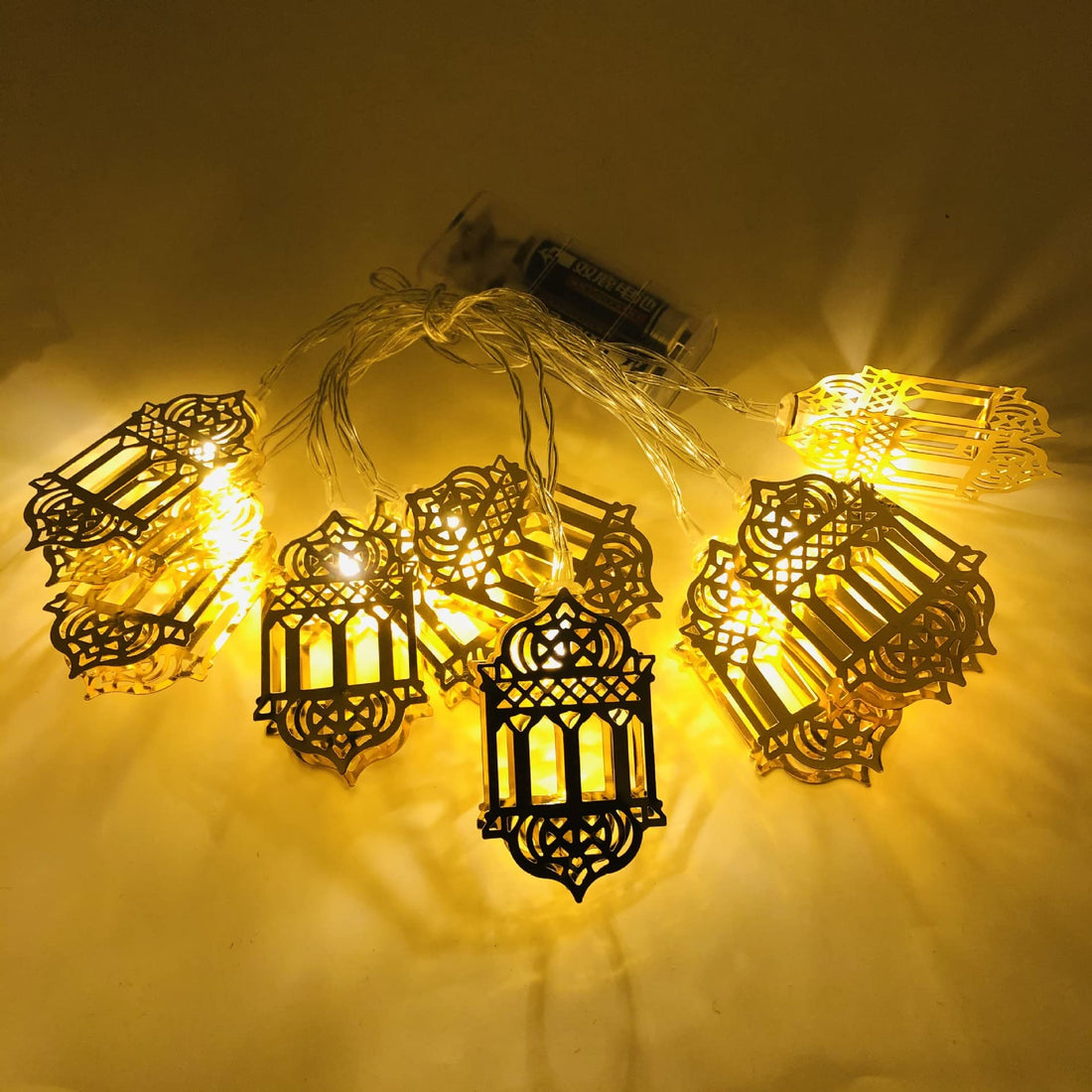 Ramadan Eid LED Fairy Lights, Eid Lanterns Fairy Lighting Decoration, Islamic Style Fairy Lights for Festivities, Bistro and Home Decoration (J)
