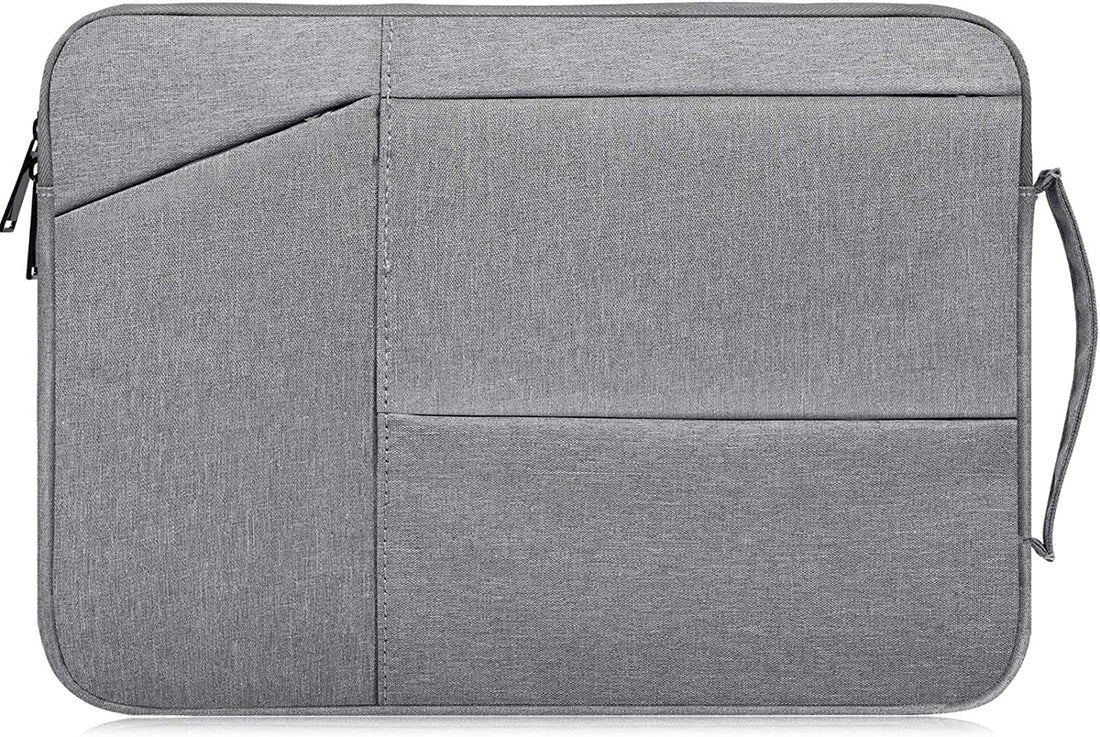 Business Smart Waterproof Sleeve 15.6" with Soft Interior for Dell, Alienware, MSI Gaming, HP, Apple MacBook, Microsoft Surface Laptop, Book, Huawei, Lenovo, ASUS, Samsung (Silver)