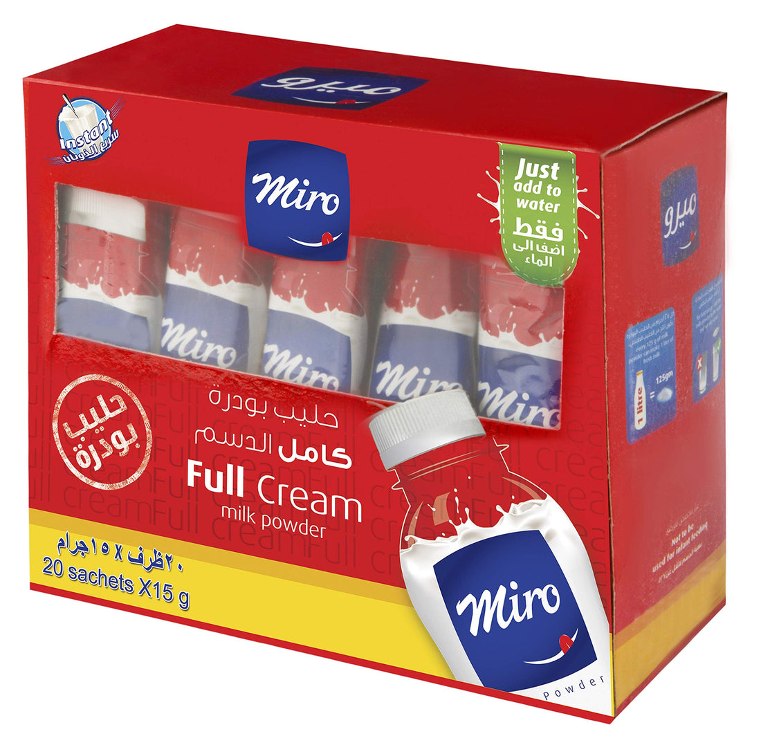 Miro Milk Powder Set Of 20 Packs Full Cream, 15 gm