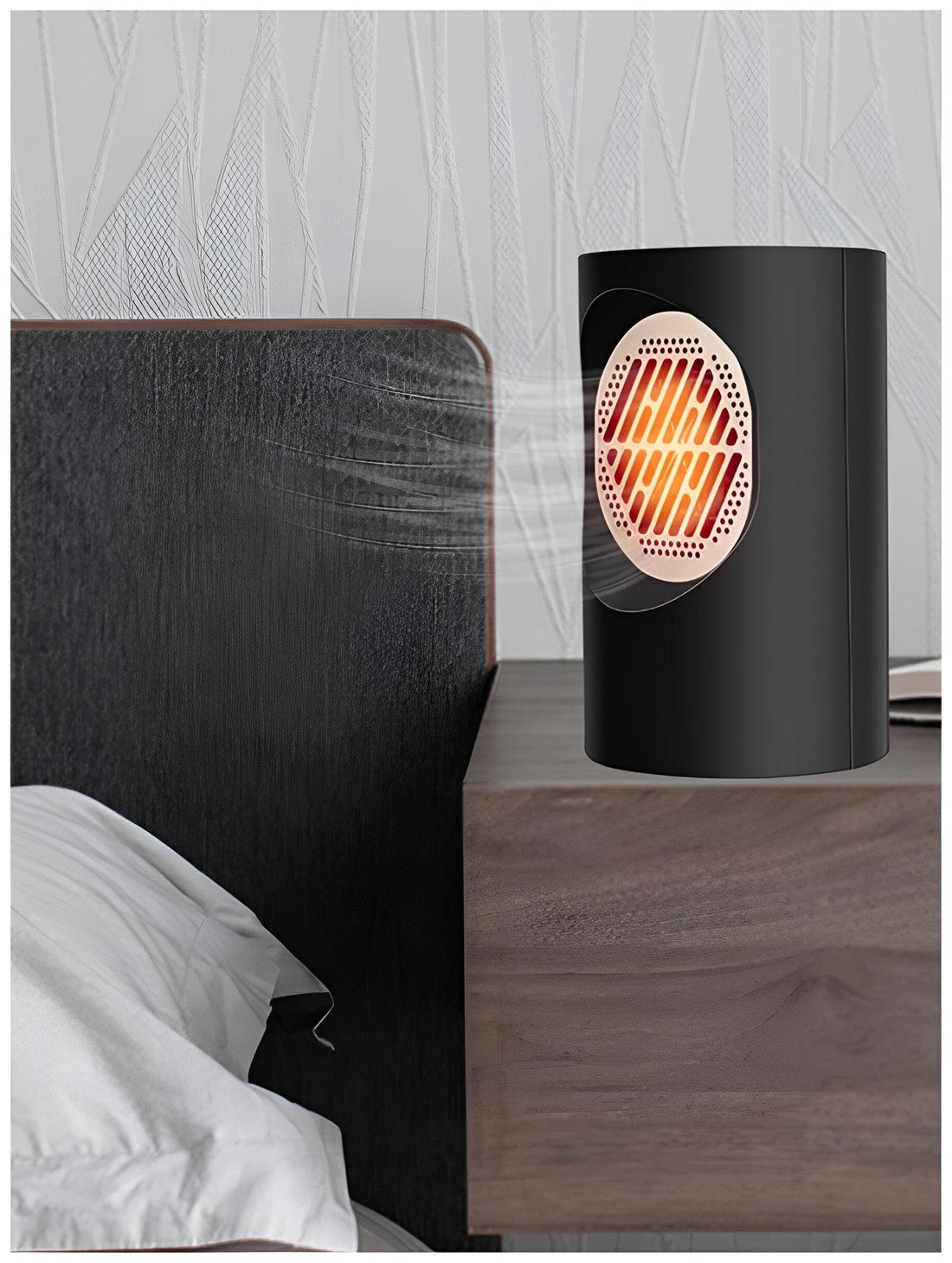 Portable Electric Heater, 400W Electric Heater, Fast Heating Electric Heater with 50° Heat Distribution Angle, Quiet Air Heating Fan for Quiet Comfort