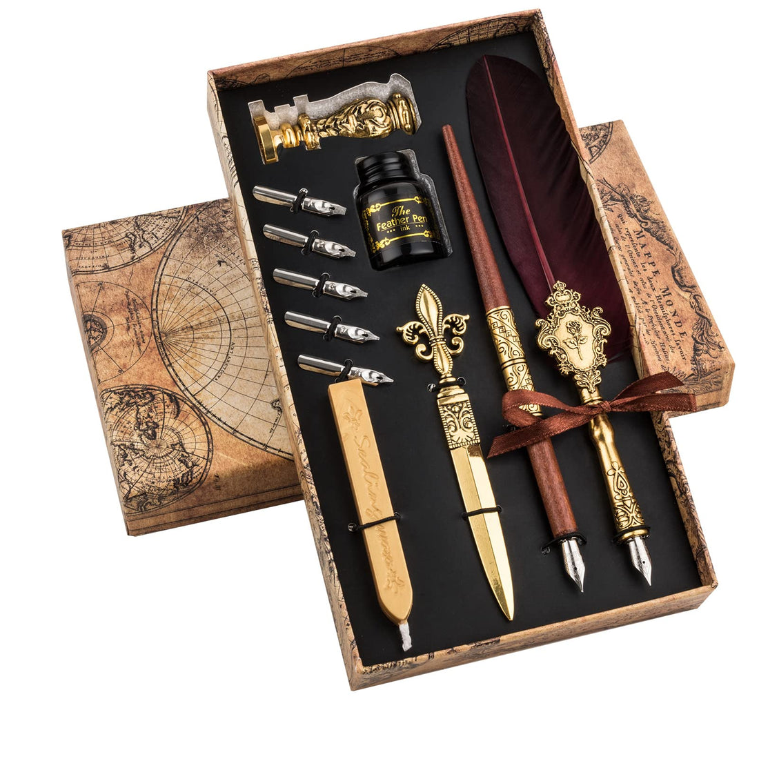 Hethrone Quill Pen Feather Pen Set Calligraphy Pen Fountain Pen and Ink Set